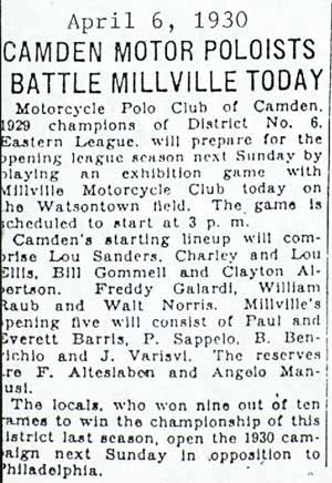 Camden Courier-Post April 6, 1930