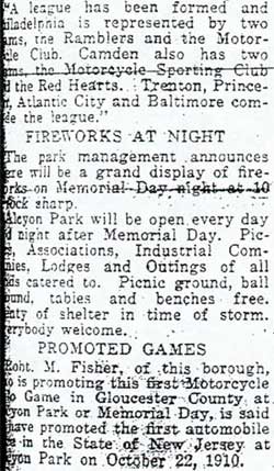 Camden Courier-Post May 29, 1929 — About the Game continued