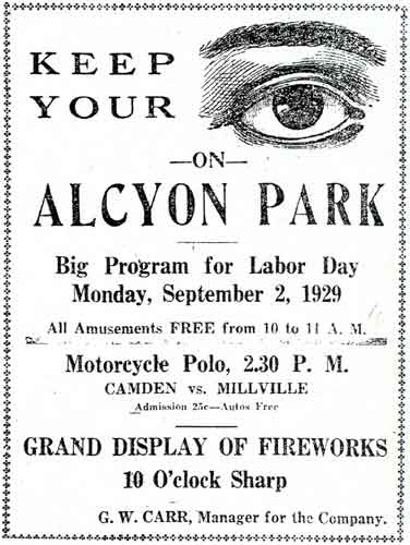Camden Courier-Post September 1929
