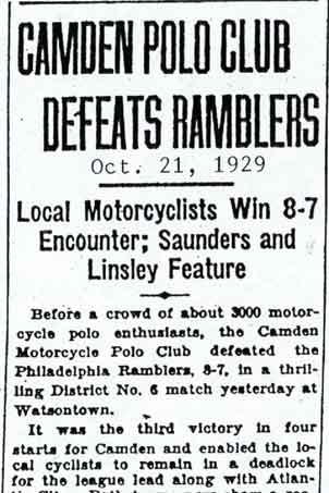 Camden Courier-Post October 21, 1929