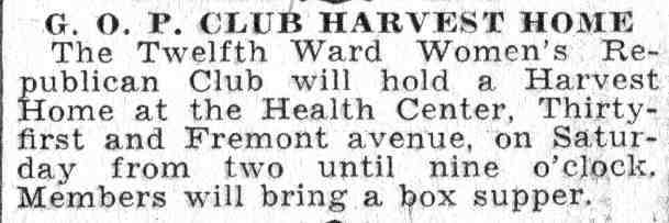 G. O. P. Club Harvest Home — Camden Courier-Post, June 8, 1932
