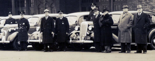 Camden Police Department group at Convention Hall, late 1930s