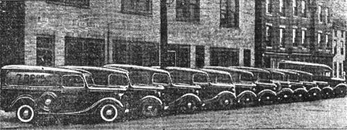 Part of the Seven Brothers Baking Co. fleet - October 1936