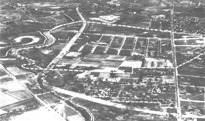 Aerial view of East Camden, July 1926 — Bridge Boulevard Estates advertisement