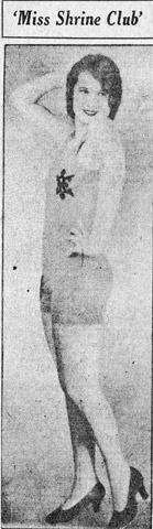 Beatrice Funk, winner of the Miss Camden Shrine Club contest