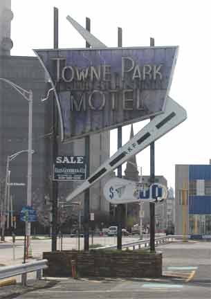 All that remained of the Towne Park Motel as of July 2002