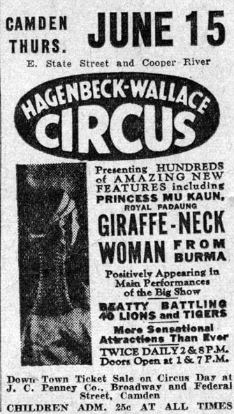 Hagenbeck-Wallace Circus advertisement, June 7, 1933