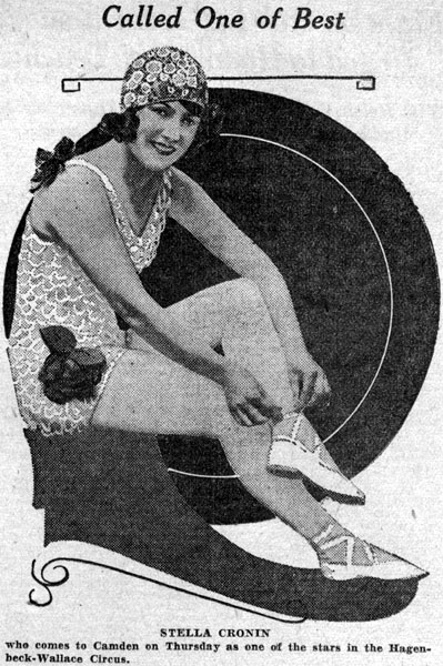 Stella Cronin, 'Versatility Girl' of the Hagenbeck-Wallace Circus