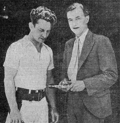 Clyde Beatty, famous wild animal trainer of the Hagenbeck-Wallace Circus