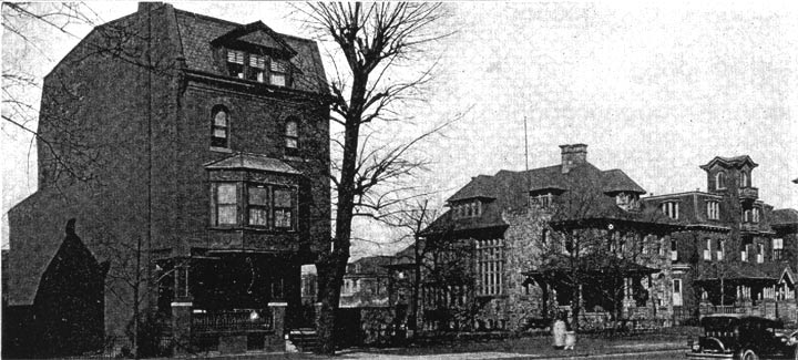 Cooper Street, 601 to 7th, 1925 — mansions demolished for the Walt Whitman Hotel