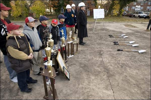 Cramer Hill Little League groundbreaking ceremony, November 18, 2008