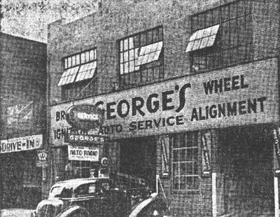 George's Auto Service building at 210-216 Arch Street, October 1936