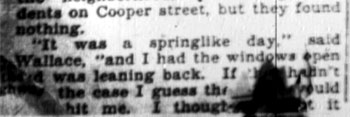 Ghost sniper coverage, Camden Courier-Post February 6, 1928
