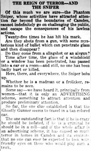 Camden Courier-Post editorial page, February 9, 1928