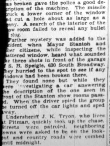 Two youths held as snipers, Camden Courier-Post February 24, 1928