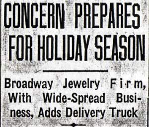 Camden Courier-Post, October 1, 1936 — Concern Prepares for Holiday Season, part 1