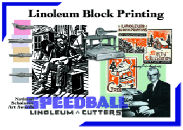 Linoleum Block Printing — C. Howard Hunt Pen Co. centennial brochure