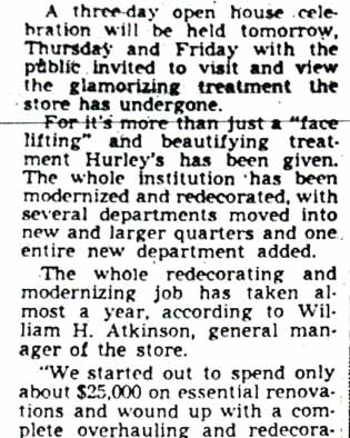 Hurley's renovation, Camden Courier-Post, October 6, 1947 — image 2
