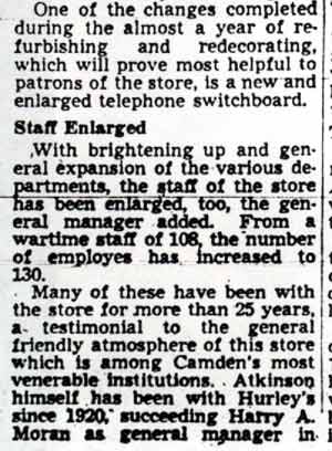 Hurley's renovation, Camden Courier-Post, October 6, 1947 — image 8