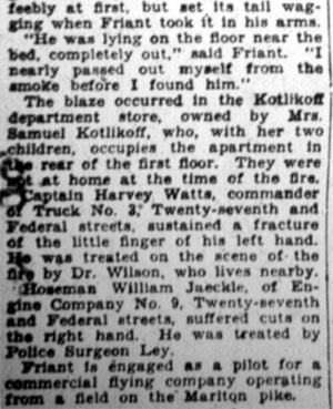 Three Heroes Defy Flames — Camden Courier-Post, January 9, 1928, part 3