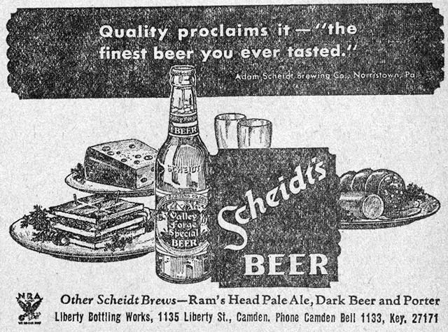 Liberty Bottling Works — Camden Courier-Post, August 14, 1933