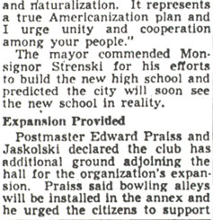 PACC hall dedication — Camden Courier-Post, March 20, 1950 (continued)