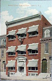 Postcard of the Moose Lodge, Camden NJ