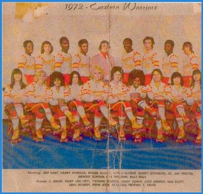 Eastern Warriors roller derby team, 1972