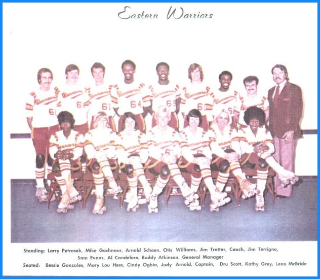 Eastern Warriors roller derby team, 1973