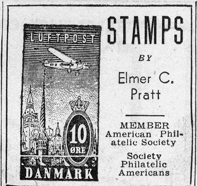 Elmer C. Pratt — South Jersey Stamp Clubs Exhibition, Hotel Walt Whitman, February 1938