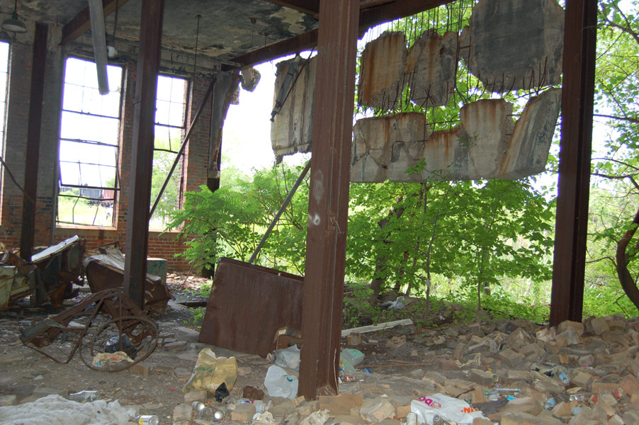 Camden City Incinerator rear chamber interior, July 2006