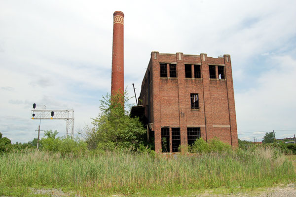 Camden City Incinerator exterior looking east, July 2006
