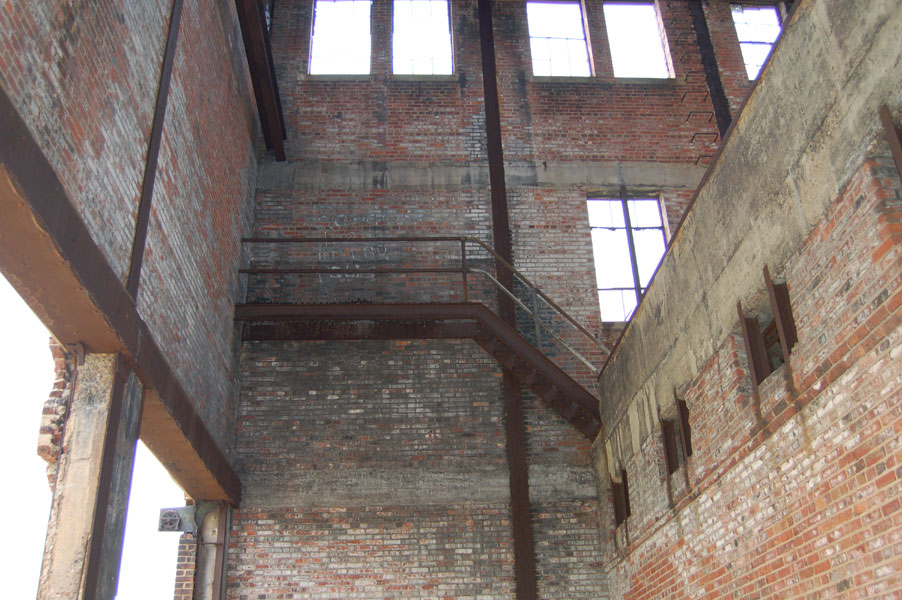 Camden City Incinerator front chamber interior, July 2006