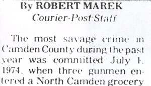 Litwin Brothers robbery article, Camden Courier-Post, June 6, 1975