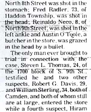 Litwin Brothers robbery article, Camden Courier-Post, June 6, 1975