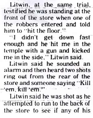 Litwin Brothers robbery article, Camden Courier-Post, June 6, 1975
