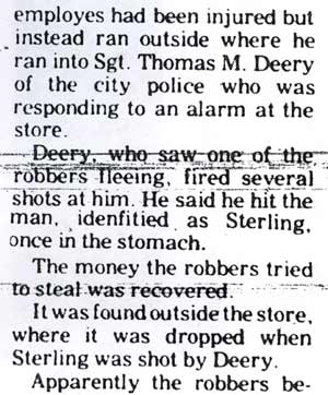 Litwin Brothers robbery article, Camden Courier-Post, June 6, 1975