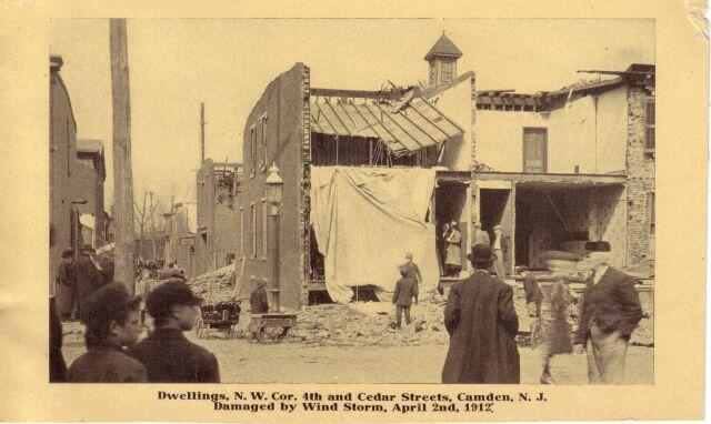 Cyclone of 1912 in Camden, NJ — storm damage