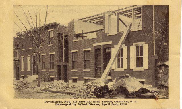 Cyclone of 1912 in Camden, NJ — storm damage