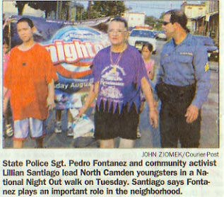 Camden Courier-Post, August 4, 2004 — State Trooper Helps Camden Children Fight Back