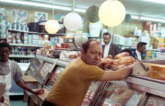 Phil Litwin and Robert Pratt at Litwin Brothers Market, 1970-1971