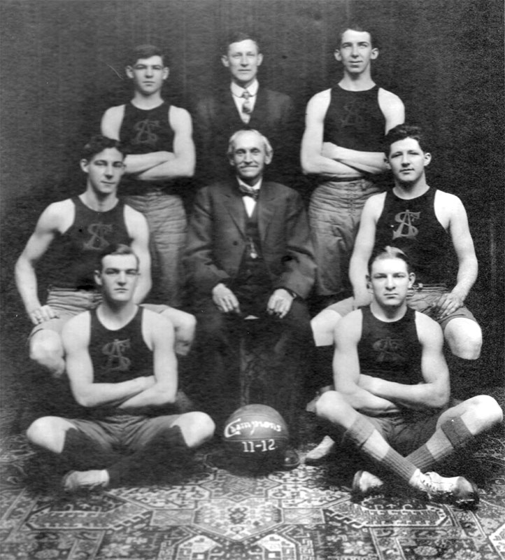 1911-12 SA Basketball team, champions of the Camden Church League