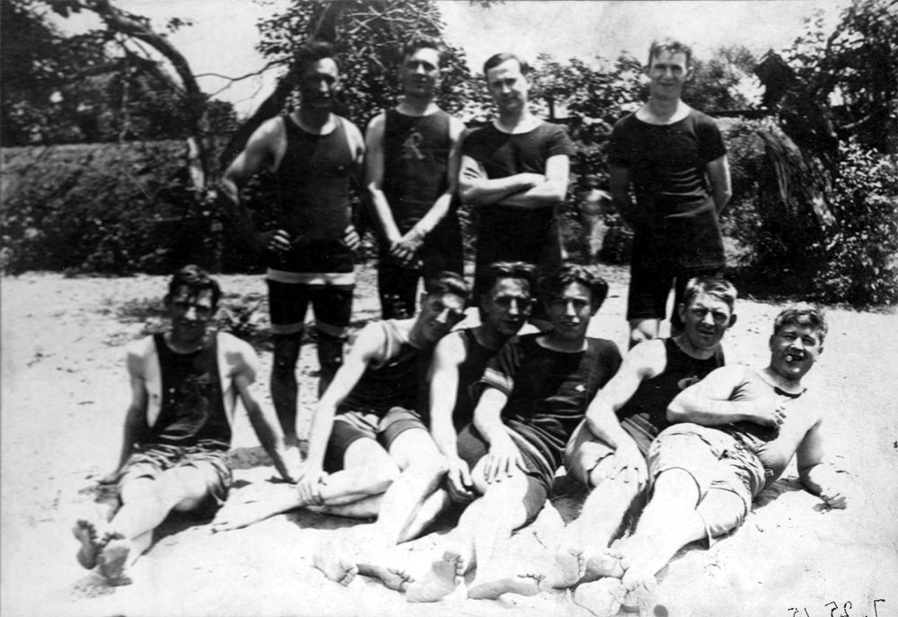 Swimming in the Delaware River, July 25, 1915