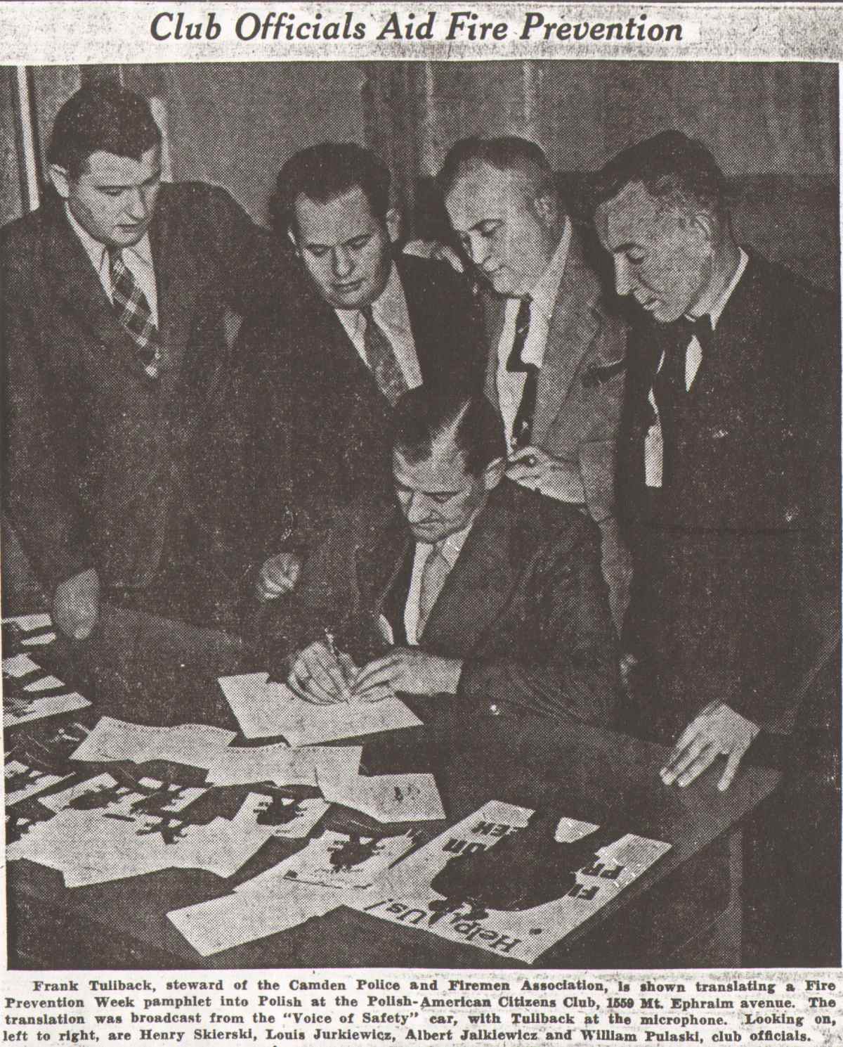 Camden Courier-Post, October 1936 — Polish-American Citizens Club