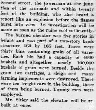 Continued from First Page, Second Street towerman account