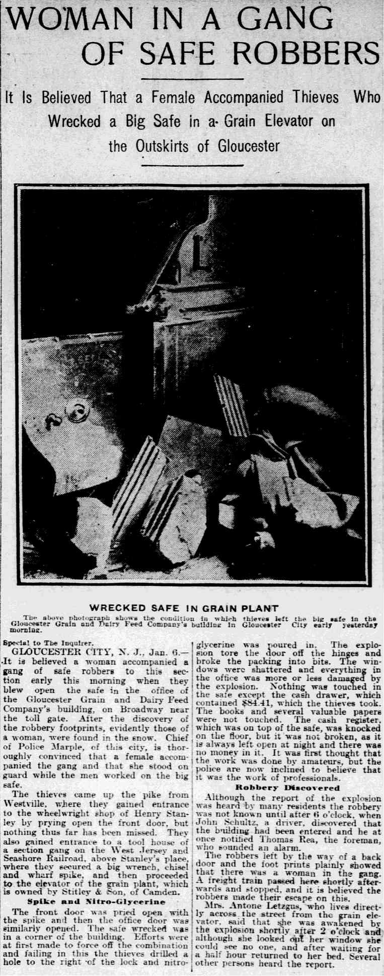 Philadelphia Inquirer, January 17, 1905 — Sitley & Son