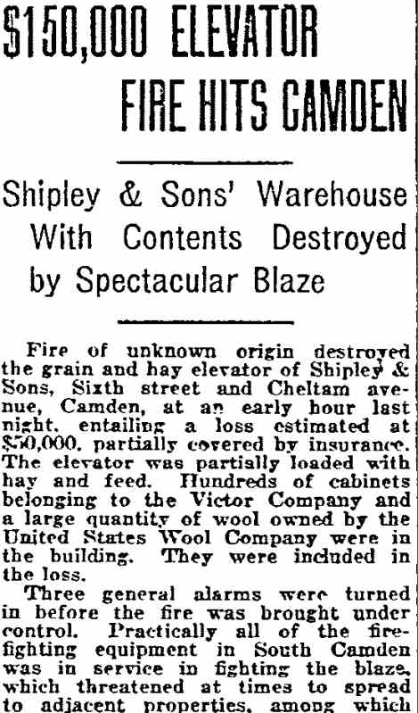 Philadelphia Inquirer, February 12, 1920
