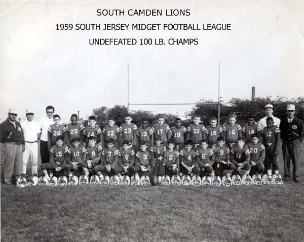 South Camden Lions 100 Pound Team, 1959