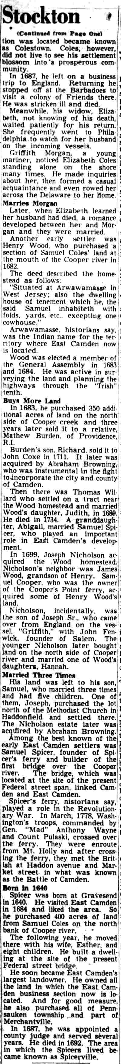 East Camden & Cramer Hill — Camden Courier-Post, May 17, 1949, continued