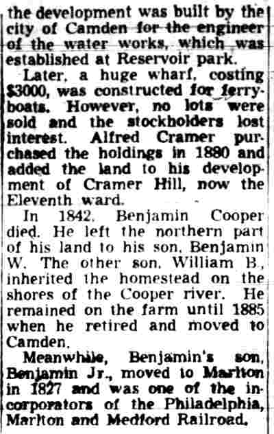 East Camden & Cramer Hill — Camden Courier-Post, May 18, 1949, continued